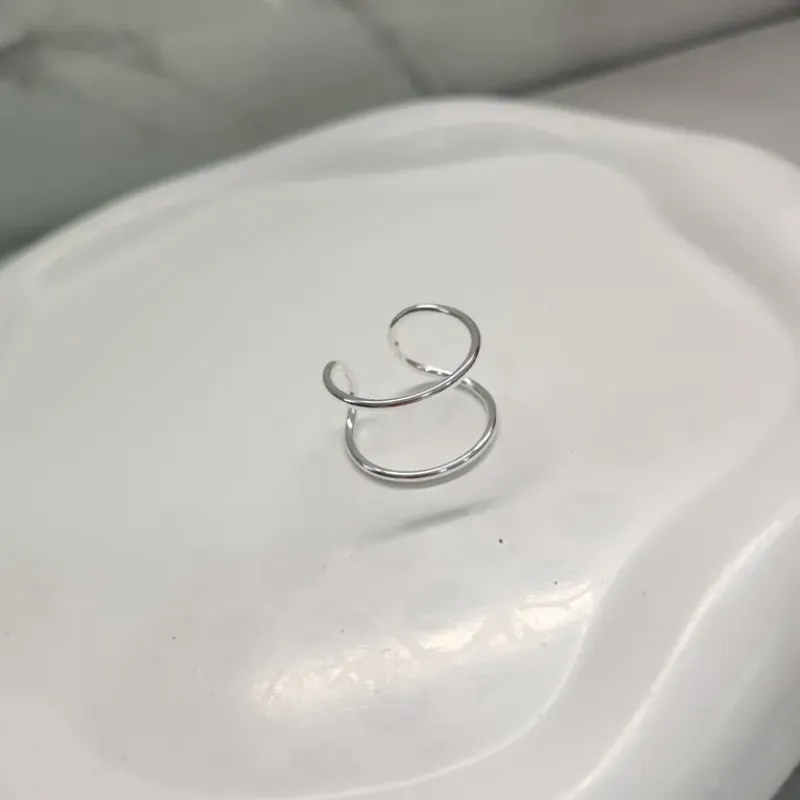 ANEL PRATA DOIS FIOS AJUSTÁVEL