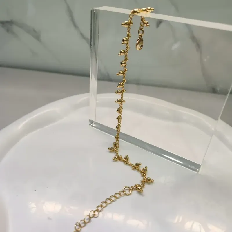 PULSEIRA OURO BOLINHA PINO