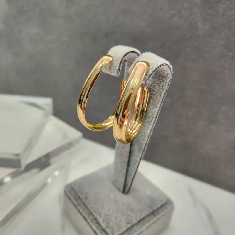 BRINCO OURO ARGOLA GOTA ABAULADA