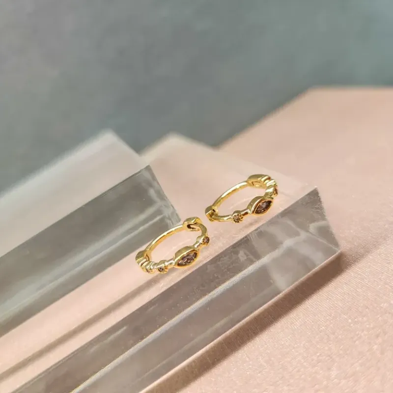 BRINCO OURO ARGOLA LOS PONTO M