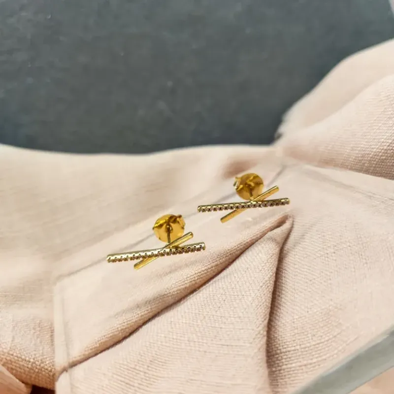 BRINCO OURO DOIS PALITOS L Z