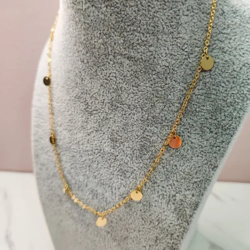 COLAR OURO DISCO PING