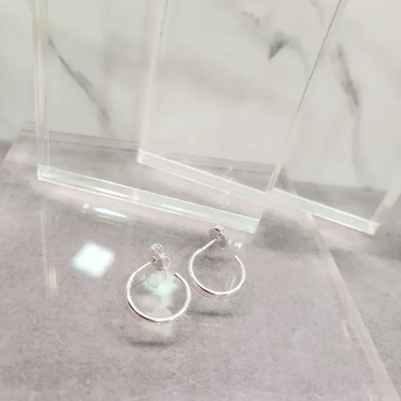 BRINCO PRATA ARGOLA LISA PEQ