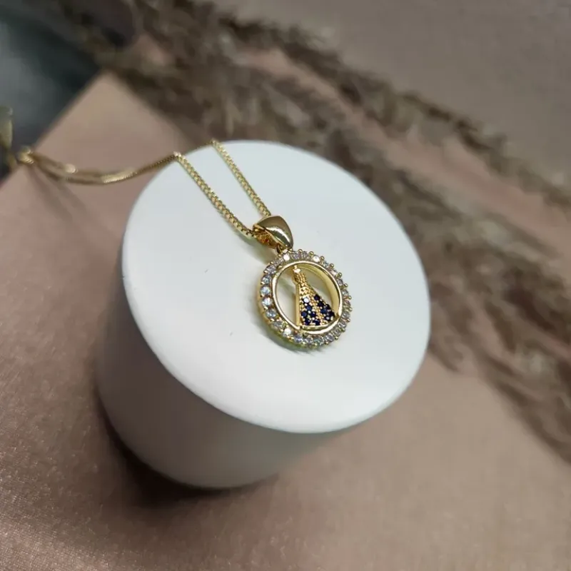 COLAR OURO NOSSA SENHORA CIRC