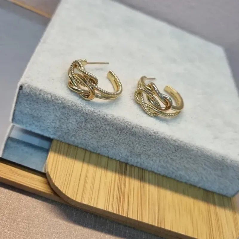 BRINCO OURO ARGOLA NÓ