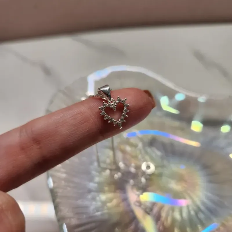 COLAR PRATACORAÇÃO MINI ZIRC