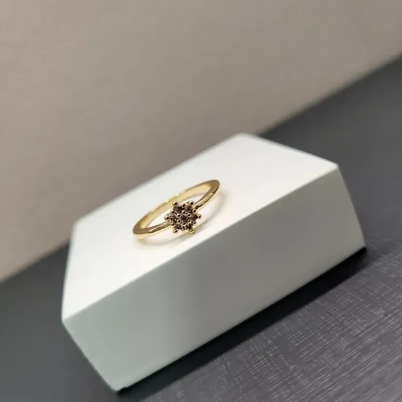 ANEL OURO SOLIT FLOR