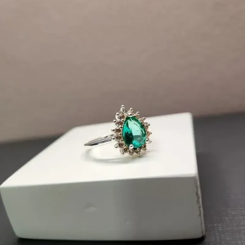 ANEL PRATA GOTA TURMALINA