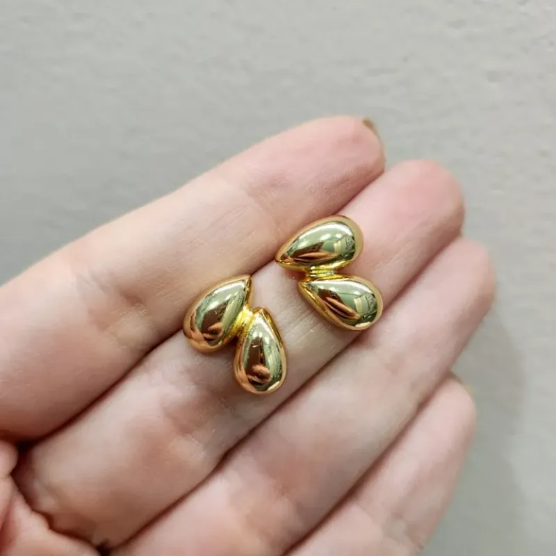 BRINCO OURO DUAS GOTAS