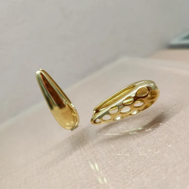 BRINCO OURO ARGOLA GOTA L G