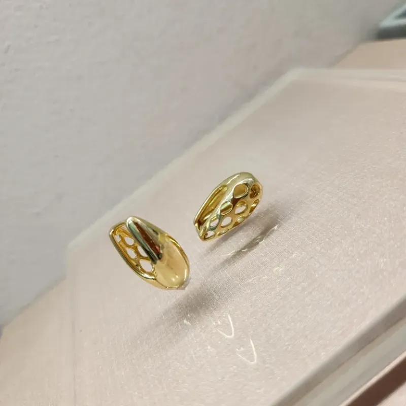 BRINCO OURO ARGOLA GOTA L P