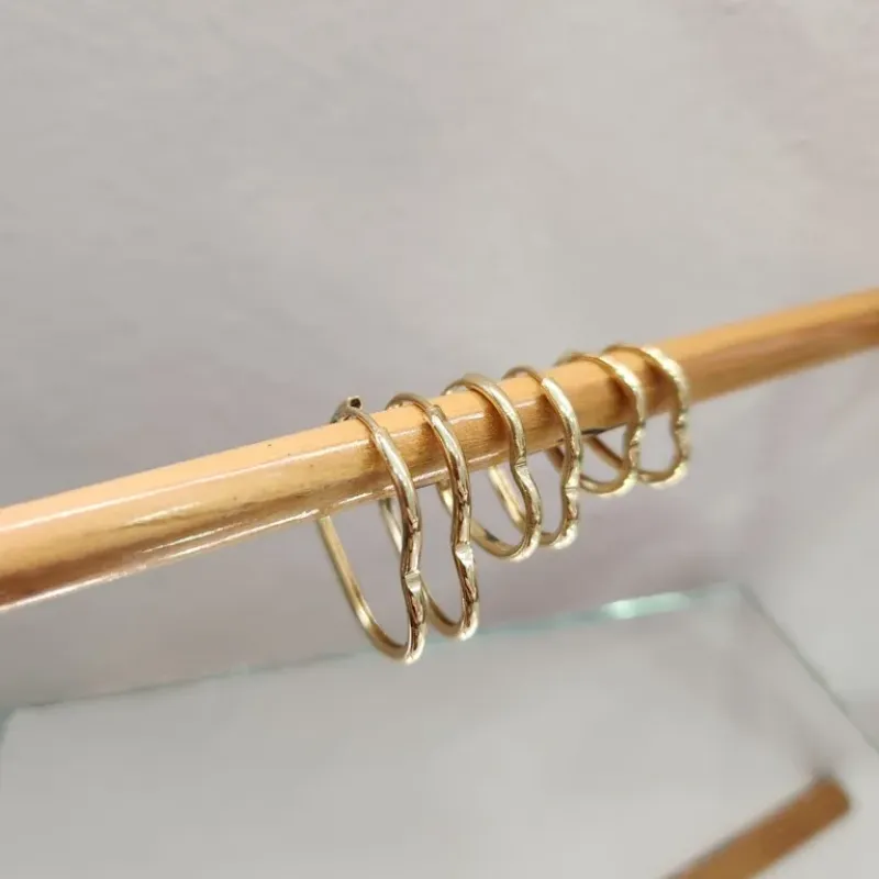 BRINCO OURO TRIO ARG FIO  CORA