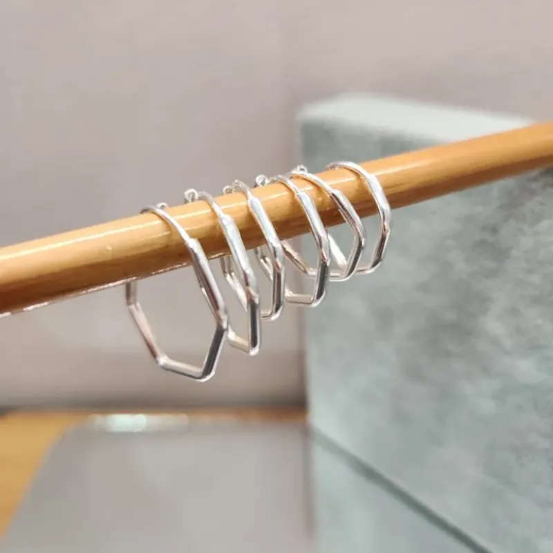 BRINCO PRATA TRIO ARG FIO  HEXAG