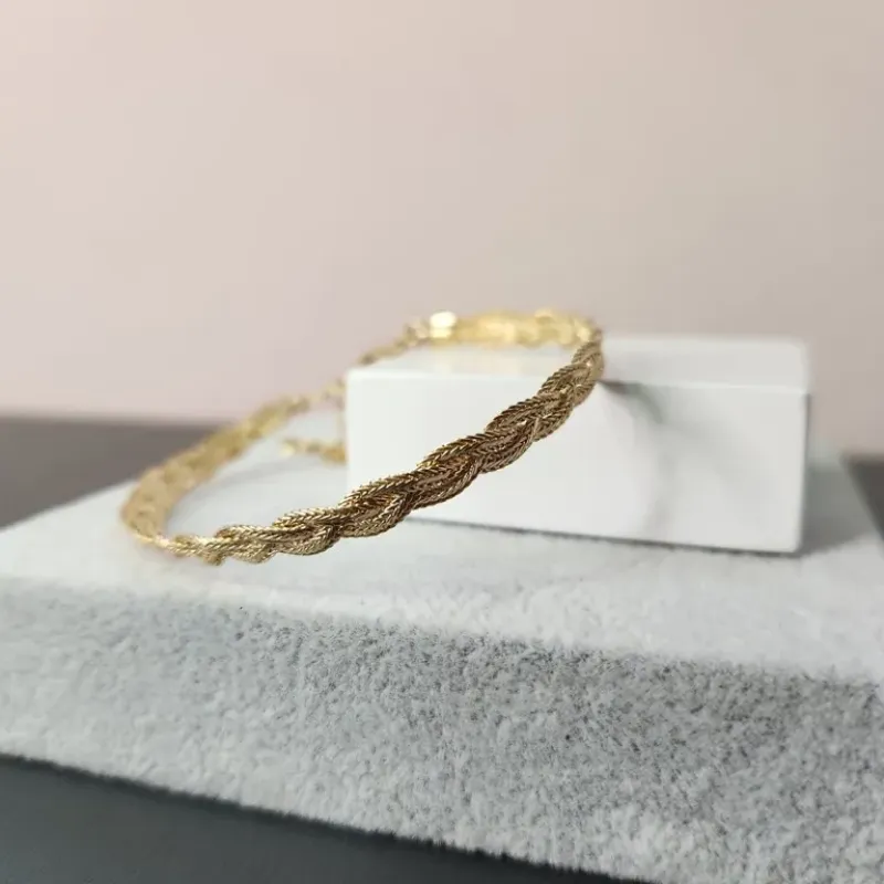 PULSEIRA OURO TRANÇADA