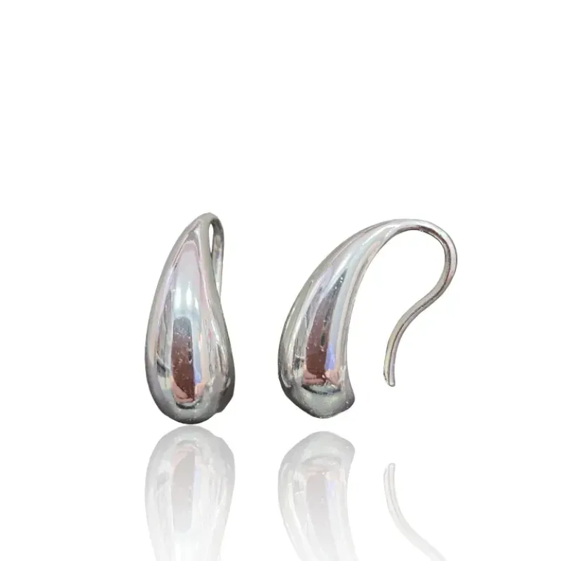 BRINCO PRATA GOTA GANCHO