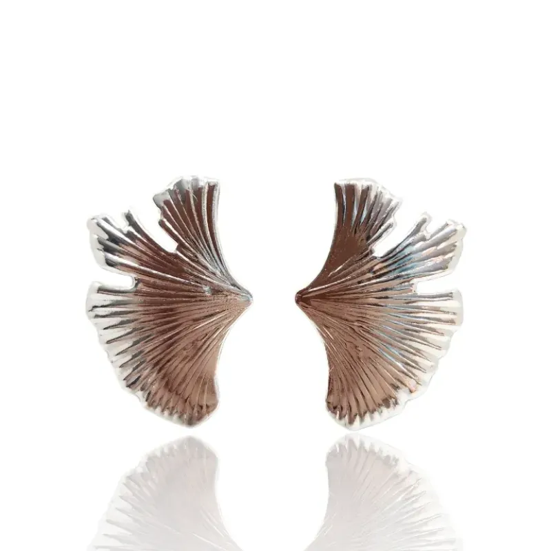 BRINCO PRATA PÉTALA