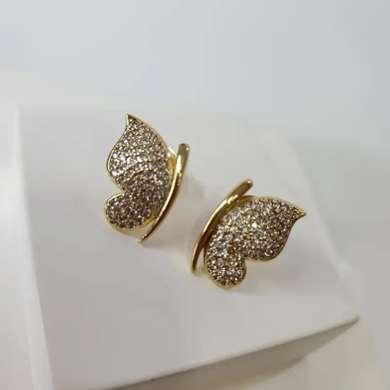 BRINCO OURO BORBOLETA Z