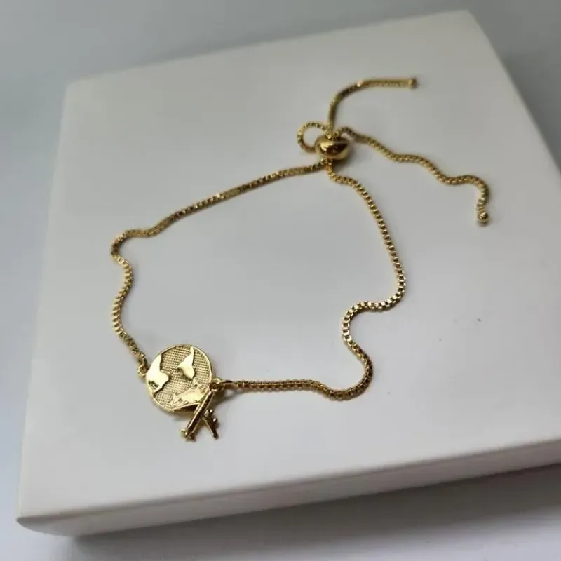 PULSEIRA OURO AMO VIAJAR