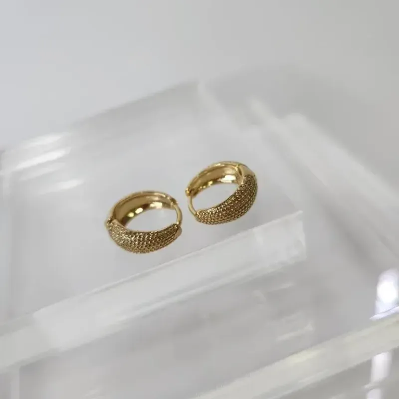 BRINCO OURO ARGOLA CRAQUELADA G