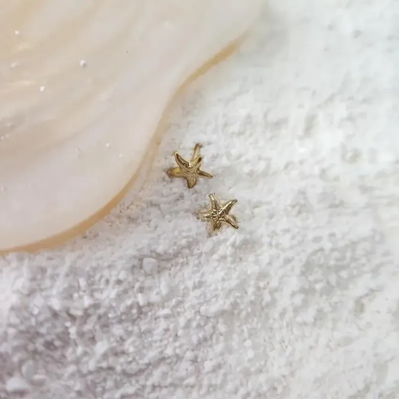BRINCO OURO ESTRELA DO MAR