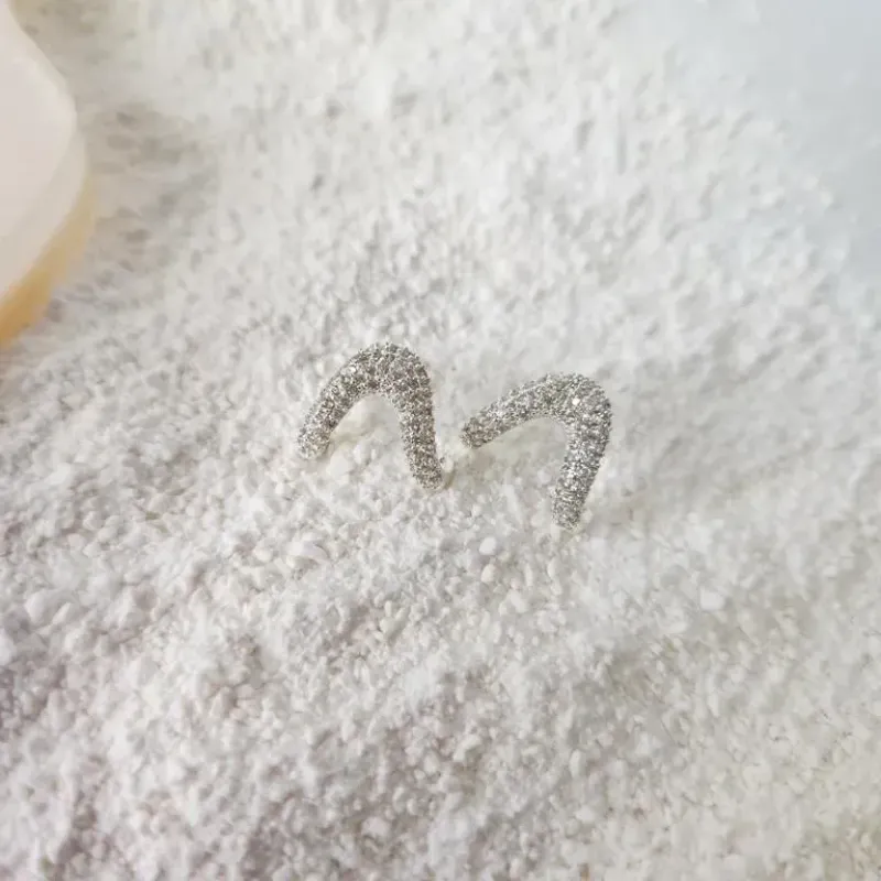 BRINCO PRATA GANCHO ZIRC