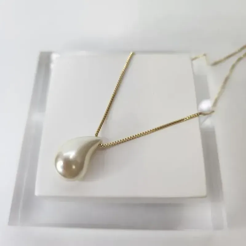 COLAR OURO GOTA D ÁGUA