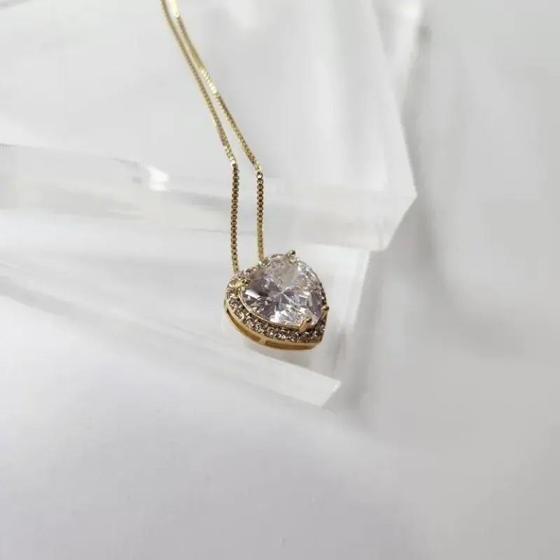 COLAR OURO CORAÇÃO LUXO