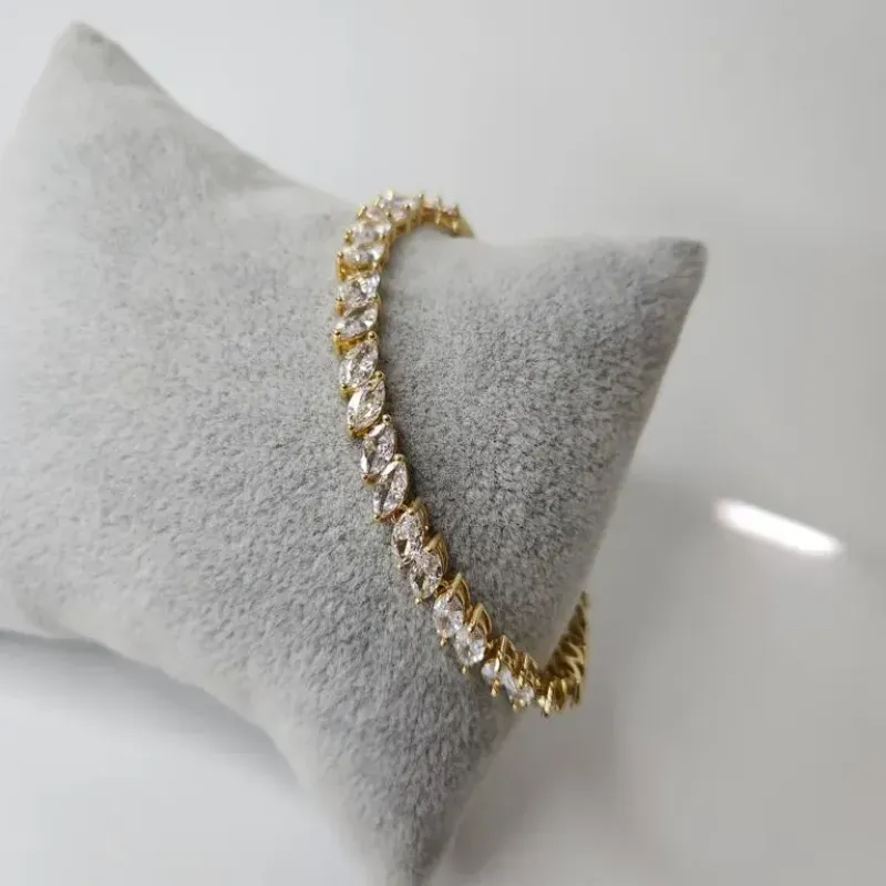 PULSEIRA OURO LOS CRISTAL