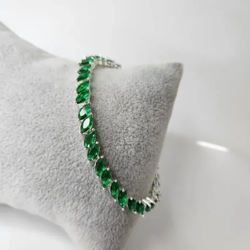 PULSEIRA PRATA LOS ESMERALDA