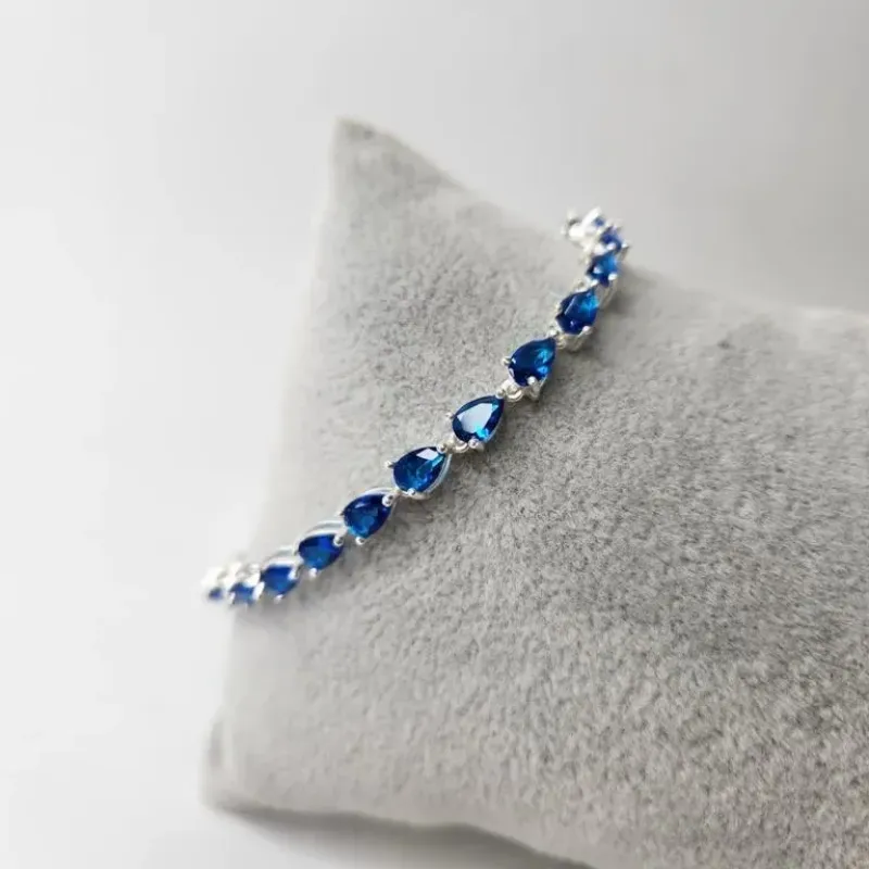 PULSEIRA PRATA LOS SAFIRA