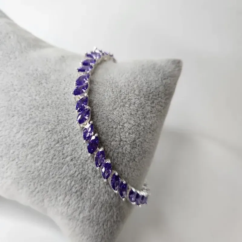 PULSEIRA PRATA LOS TANZANITA