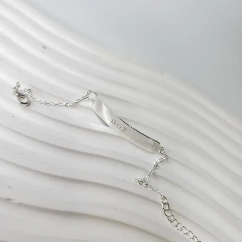 PULSEIRA PRATA PLACA PAZ