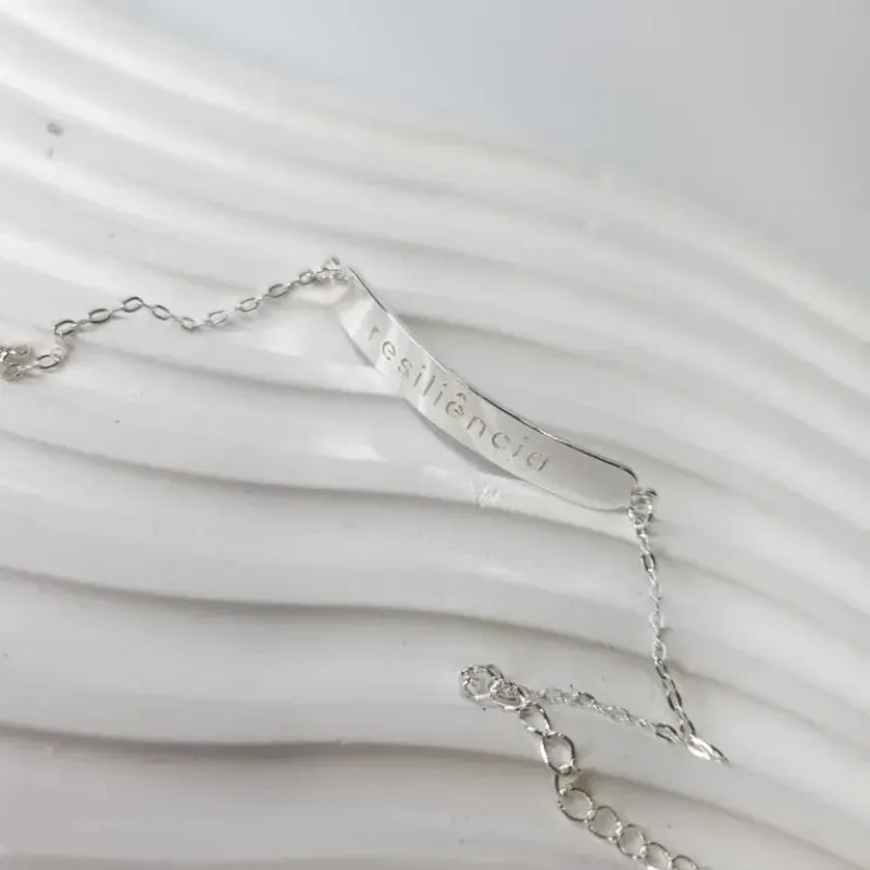 PULSEIRA PRATA PLACA RESILIÊNCIA