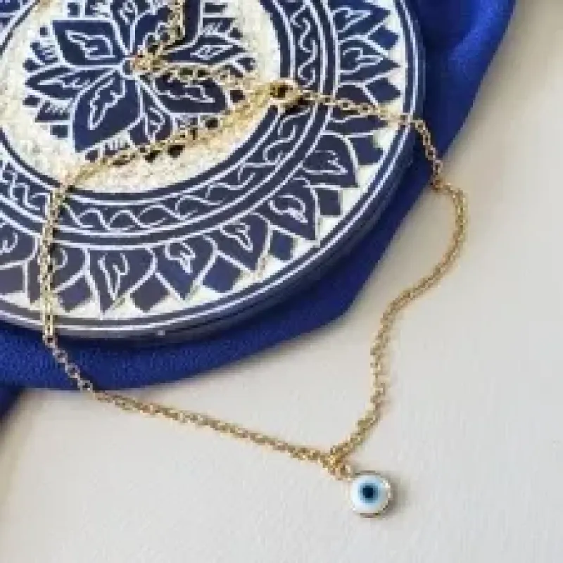 TORNOZELEIRA OURO OLHO