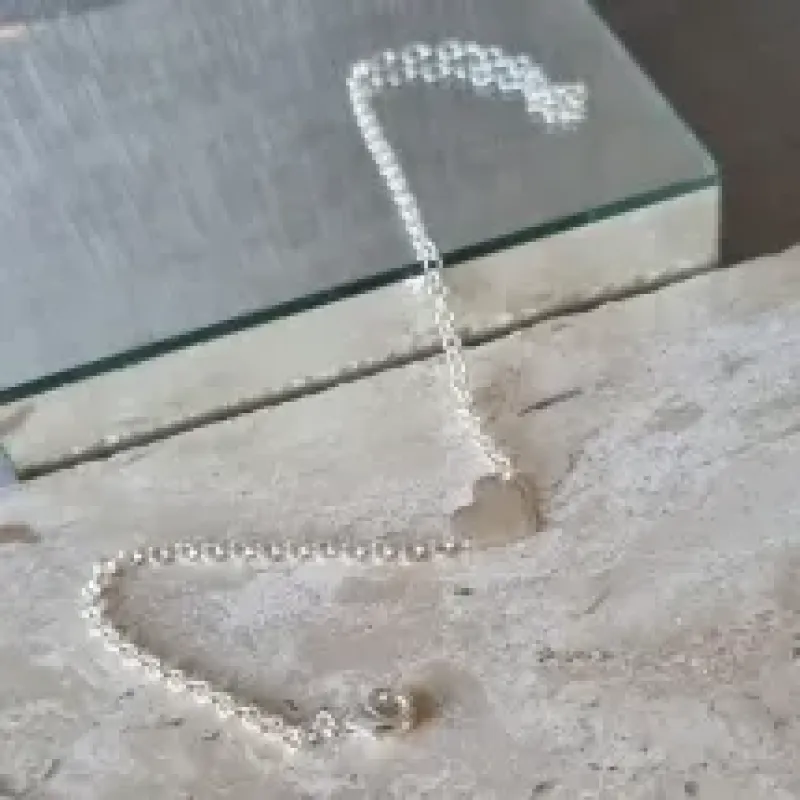 TORNOZELEIRA PRATA CORAÇÃO