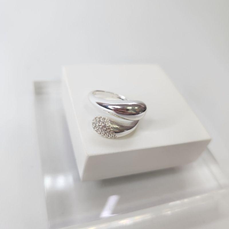 ANEL PRATA AJUSTAVEL PONTAS Z L