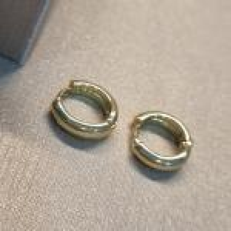 BRINCO ARGOLA OURO LISA GOTA P	