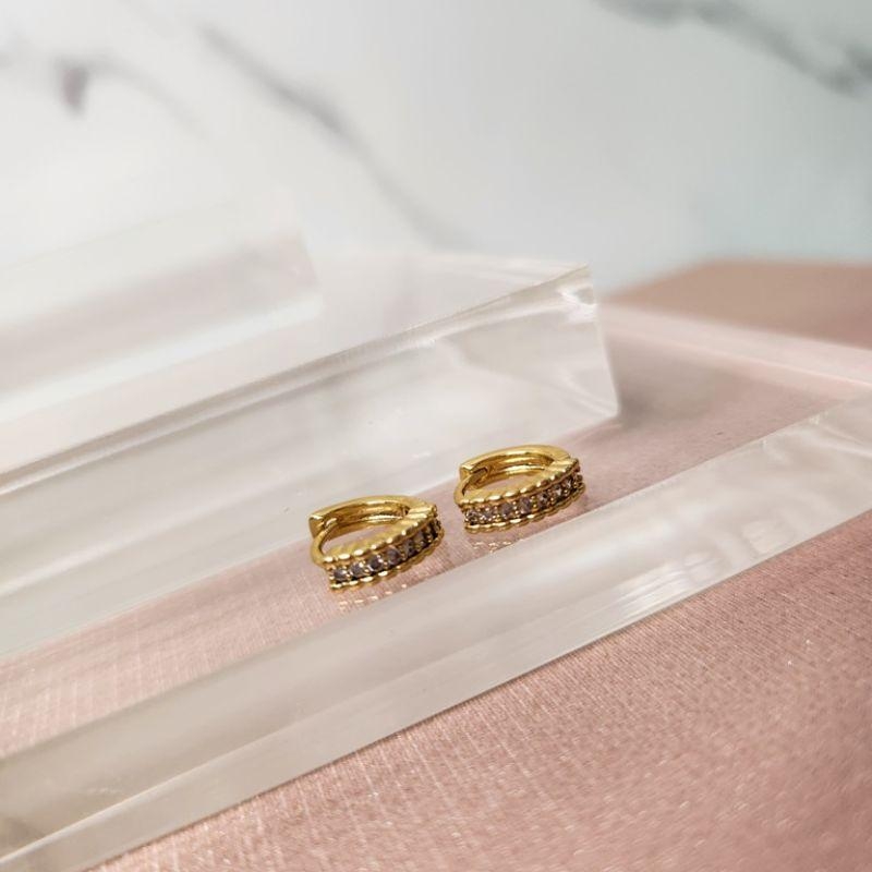 BRINCO ARGOLA OURO P OND Z