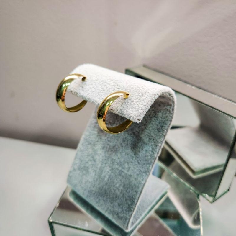 BRINCO OURO ARGOLA ABAULADA