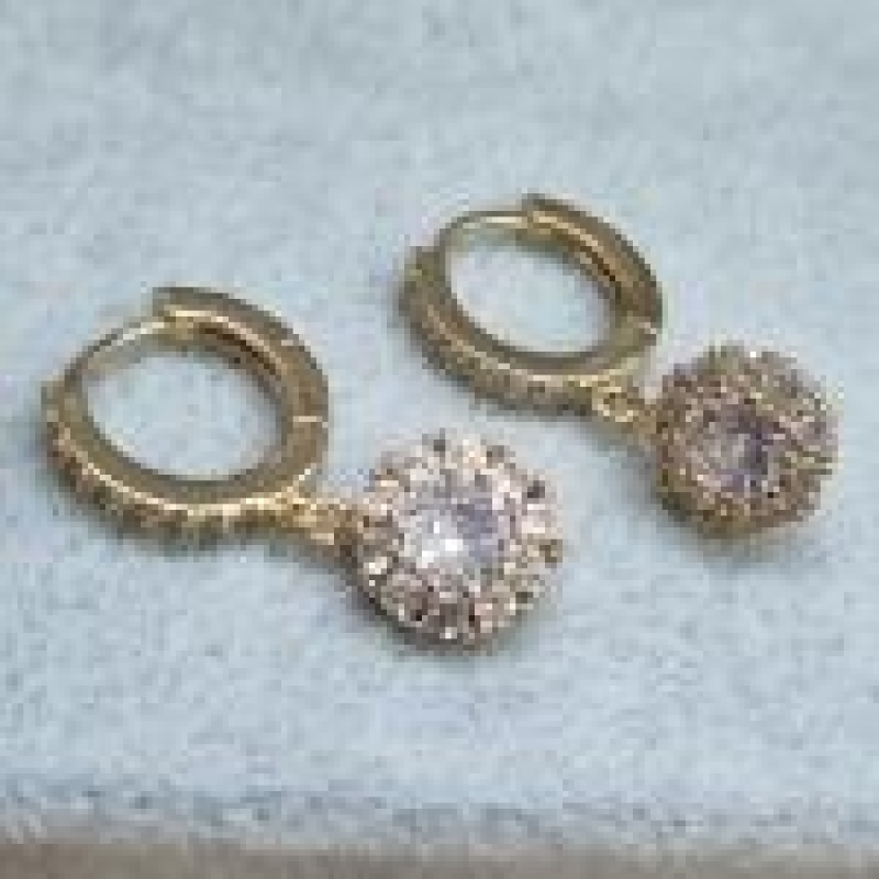 BRINCO OURO ARGOLA CIRC ZIRC	