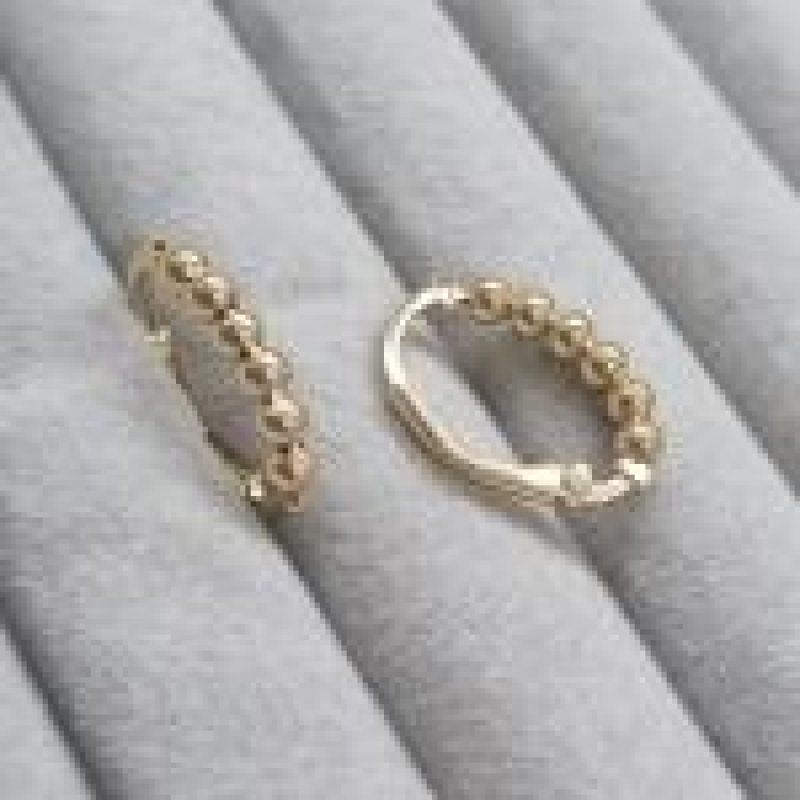 BRINCO OURO ARGOLA CLICK BOLINHAS	