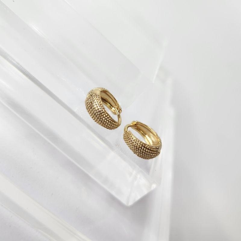 BRINCO OURO ARGOLA CRAQUELADA M