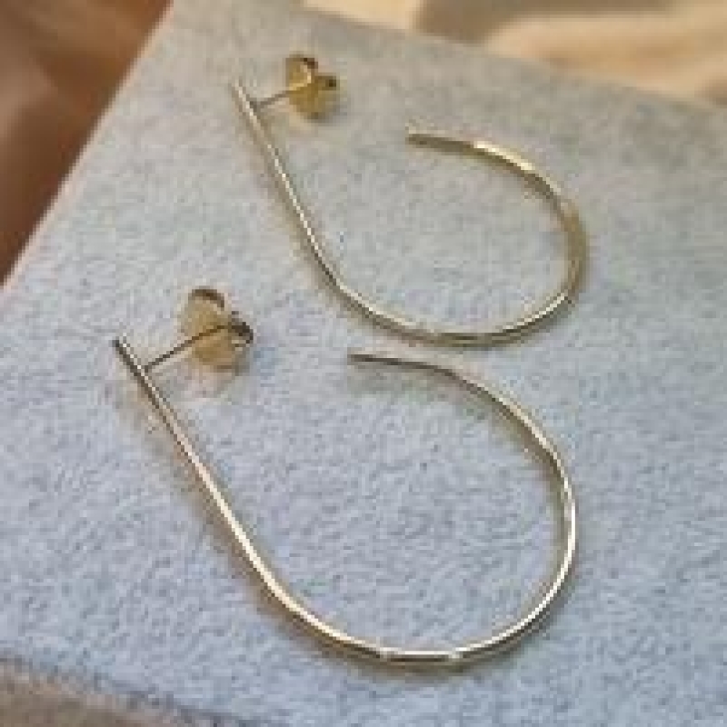 BRINCO OURO ARGOLA GOTA 	