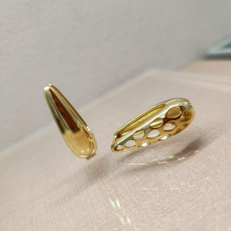 BRINCO OURO ARGOLA GOTA L G