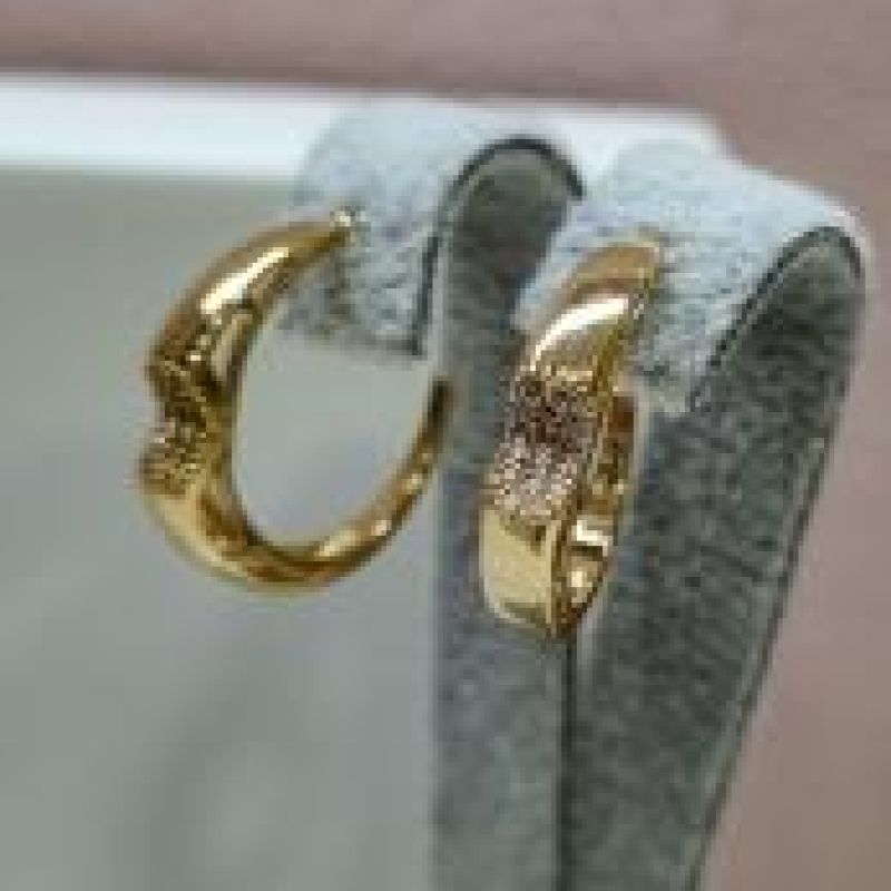 BRINCO OURO ARGOLA LISA FUNDO ZIRC