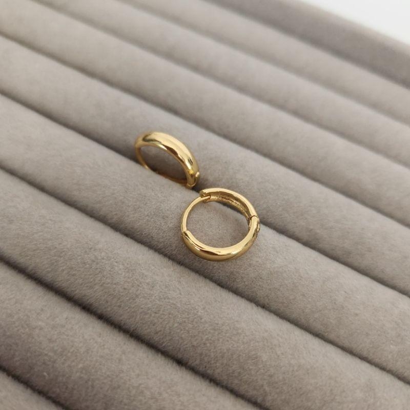 BRINCO OURO ARGOLA LISA M