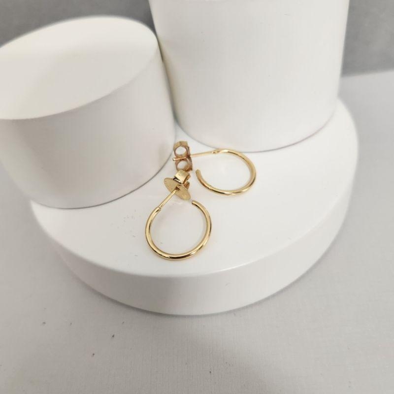BRINCO OURO ARGOLA LISA PP