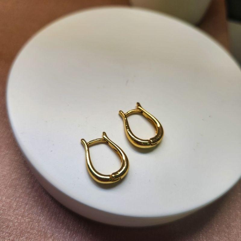 BRINCO OURO ARGOLA PONTAS P