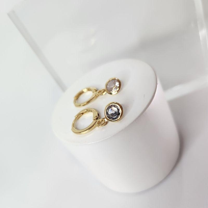 BRINCO OURO ARGOLA PONTO LUZ