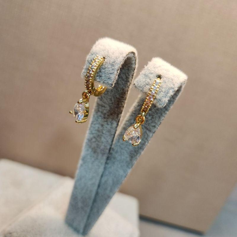 BRINCO OURO ARGOLA TRANQ GOTA